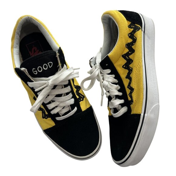 Vans x Peanuts x Old Skool Sneakers in Charlie Brown Black Yellow